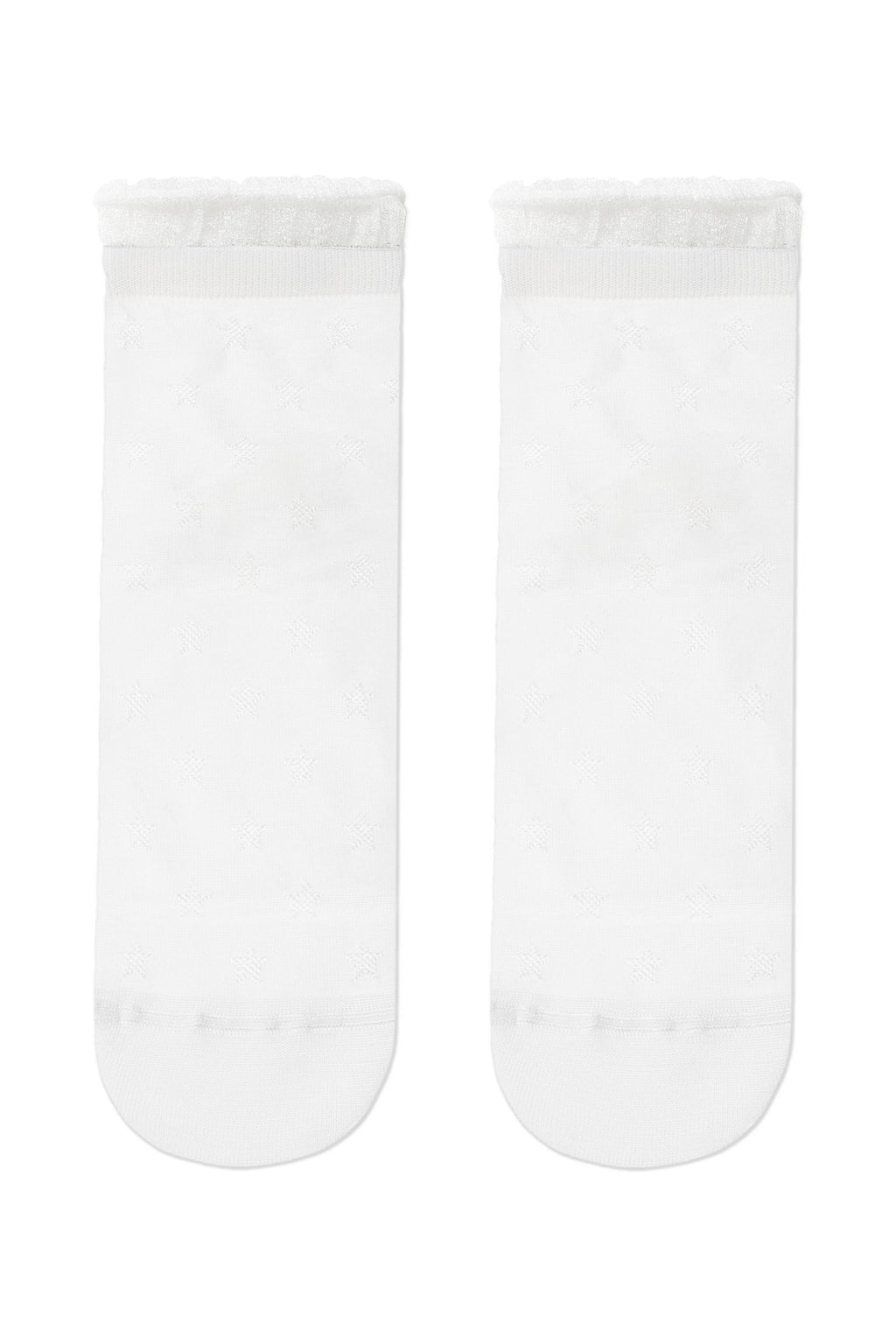 Conte Socks Classic 491 | Glossy Pattern and Decorative Transparent Mesh