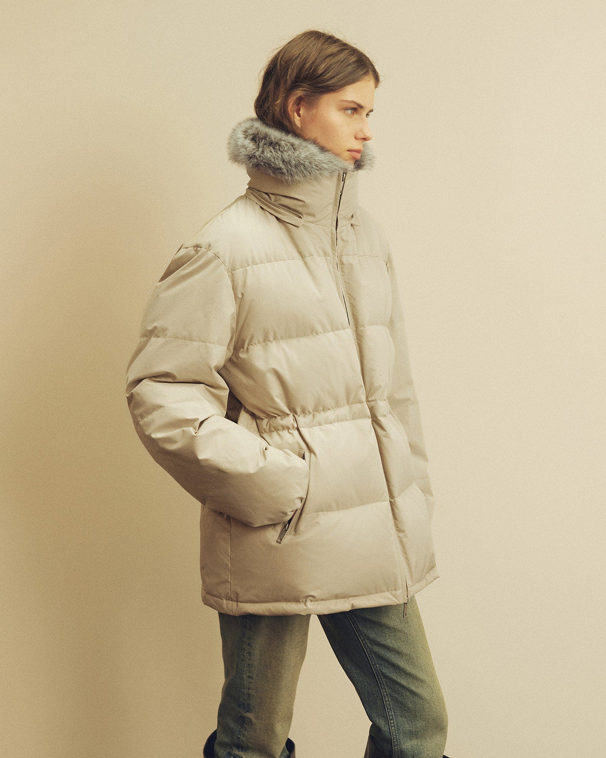 Firelady Fur Women's Fur-Trim Down Parka | Detachable Fox Fur Hood & 90% White Goose Down Fill “Frost Wild”