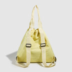 Yellow Drawstring Backpack Purse Yellow
