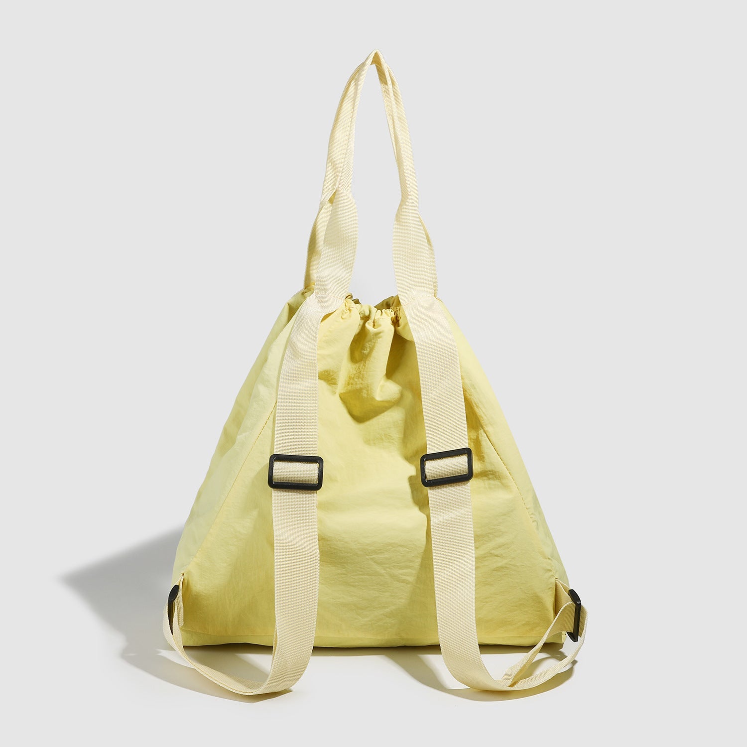 Yellow Drawstring Backpack Purse Yellow