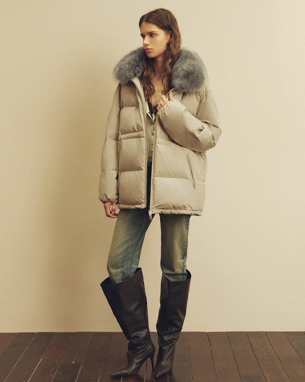 Firelady Fur Women's Fur-Trim Down Parka | Detachable Fox Fur Hood & 90% White Goose Down Fill “Frost Wild”