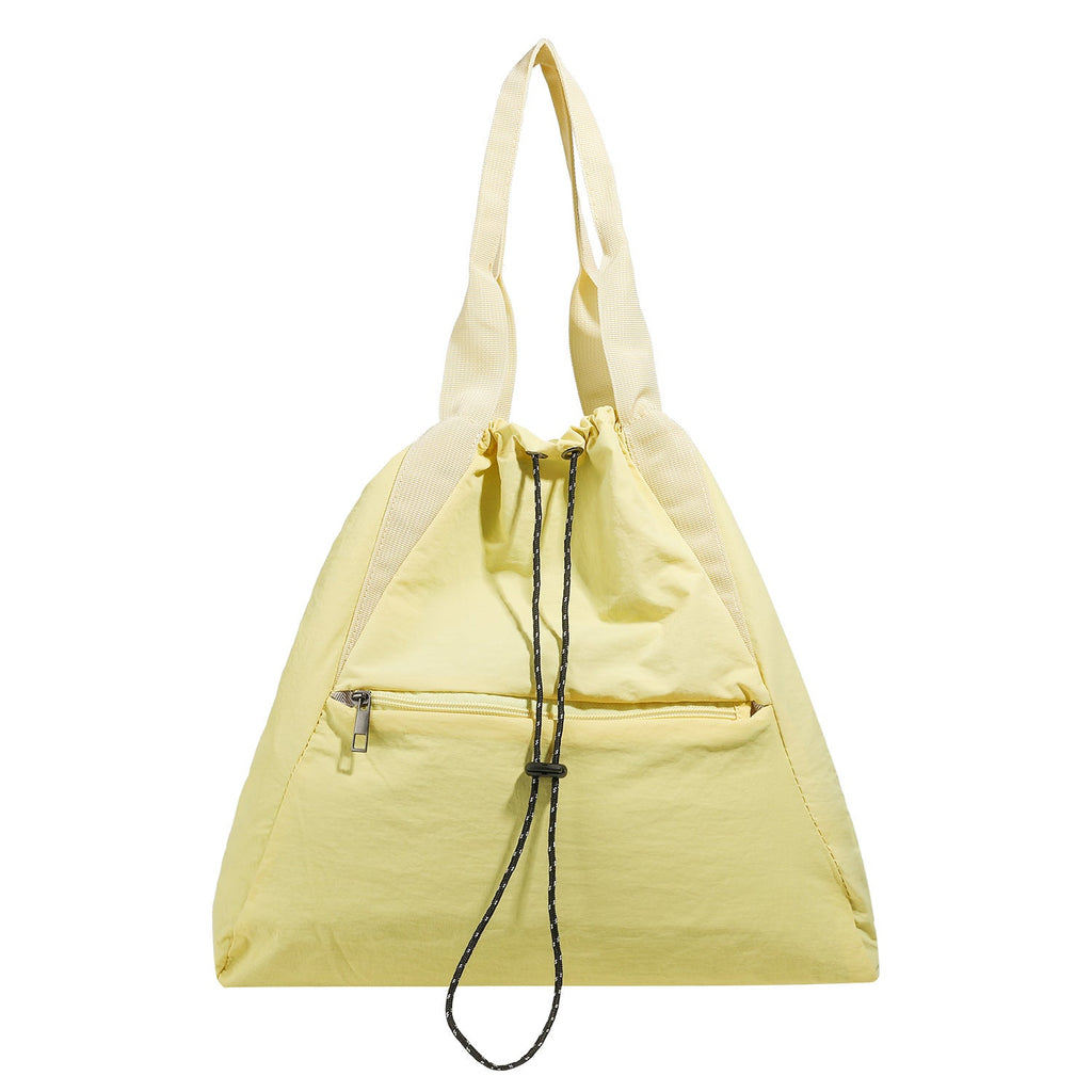 Yellow Drawstring Backpack Purse Yellow