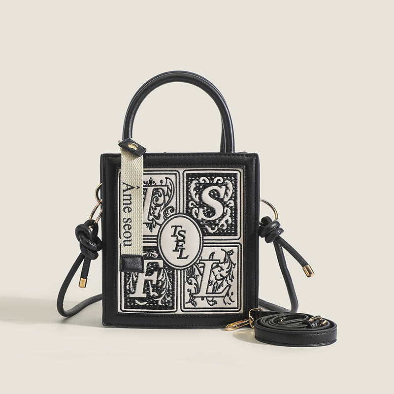 Embroidered Small Crossbody Bag