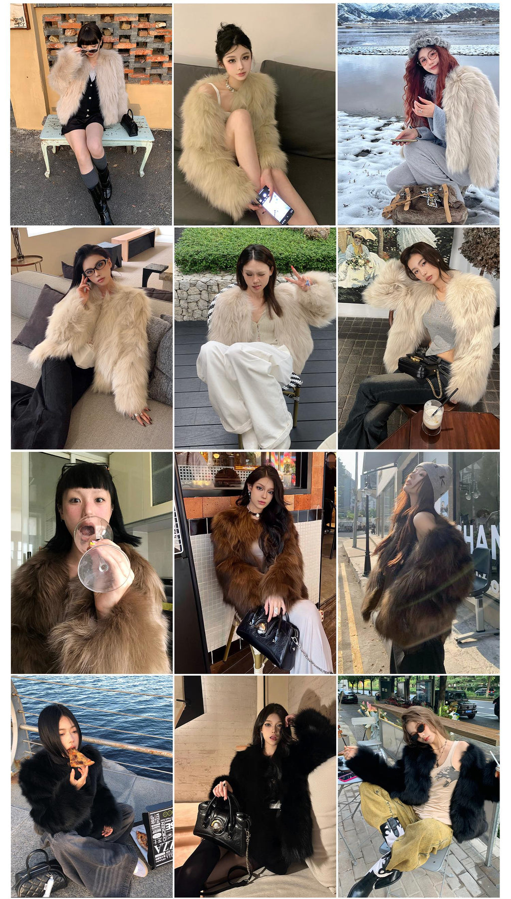 Fireladyfur Women's Fur Coat | Genuine Finnish Fox Fur | ‘Reed Flower’