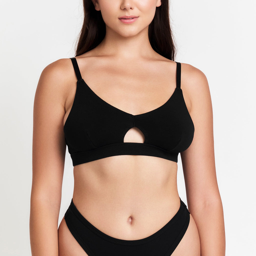 Keyhole Bra | Black