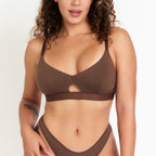 Keyhole Bra | Chocolate