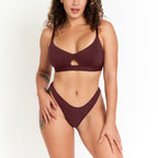 Organic Cotton & Hemp Thong | Sour Cherry