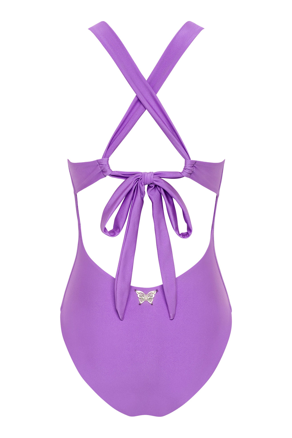 Goddess in Lilac One-Piece Swimsuit