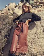 Leather Zipper Skirt