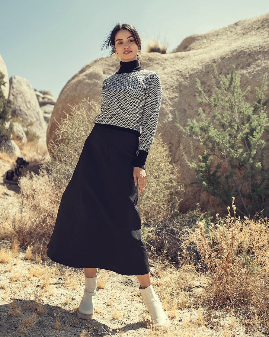 Black and White Design Sweater