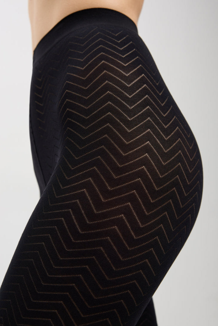 Conte Orient Fantasy Tights | Zigzag pattern