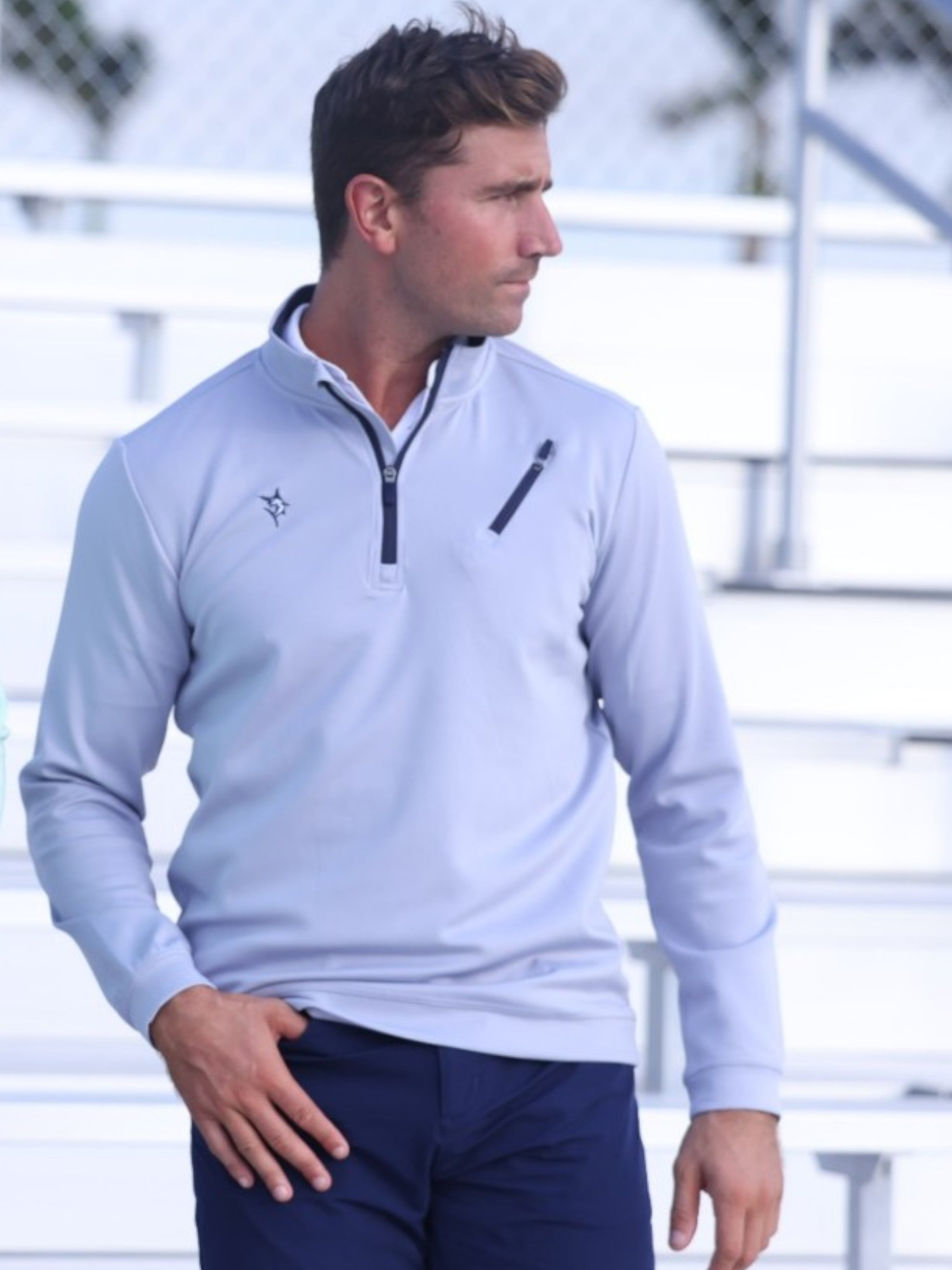 Oceanside Pullover Smooth Stretch | Grey
