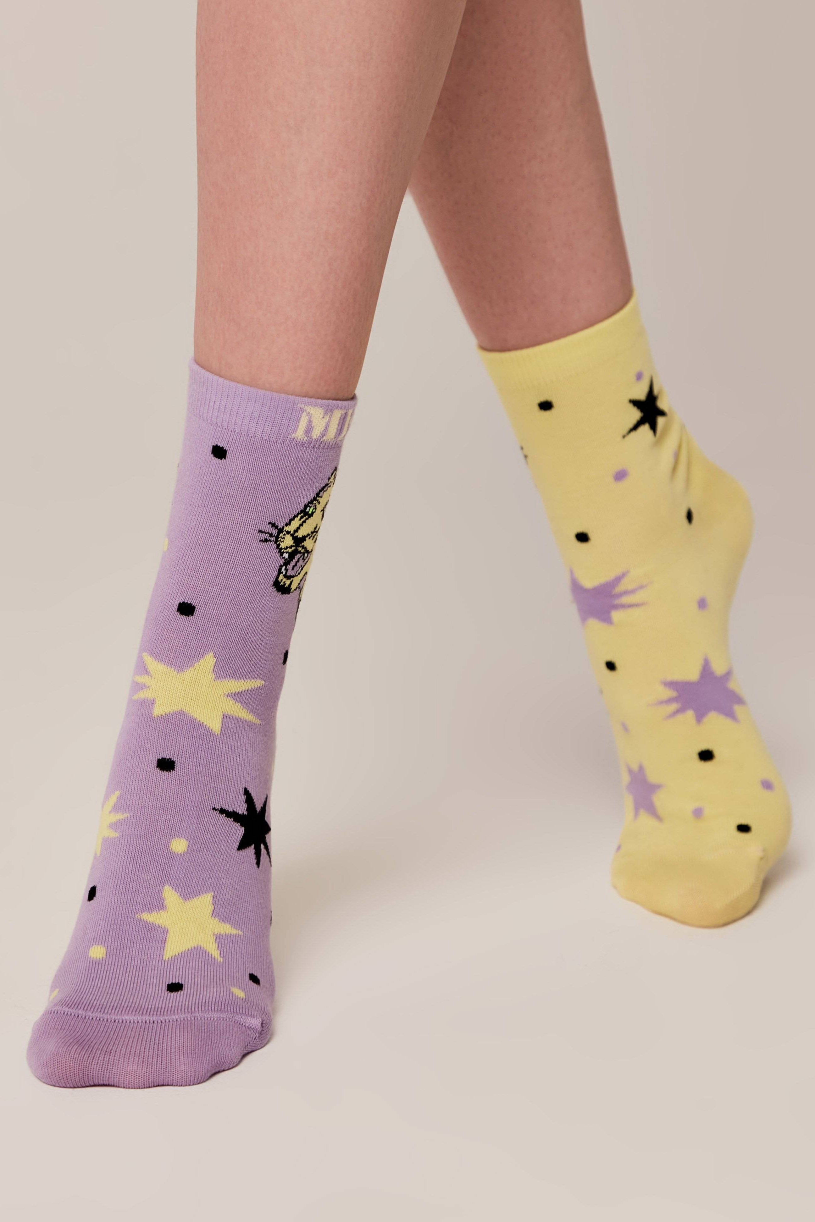 Conte Cotton Socks Happy Glam Metal 386