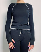 The Chalet Thermal Top | Black