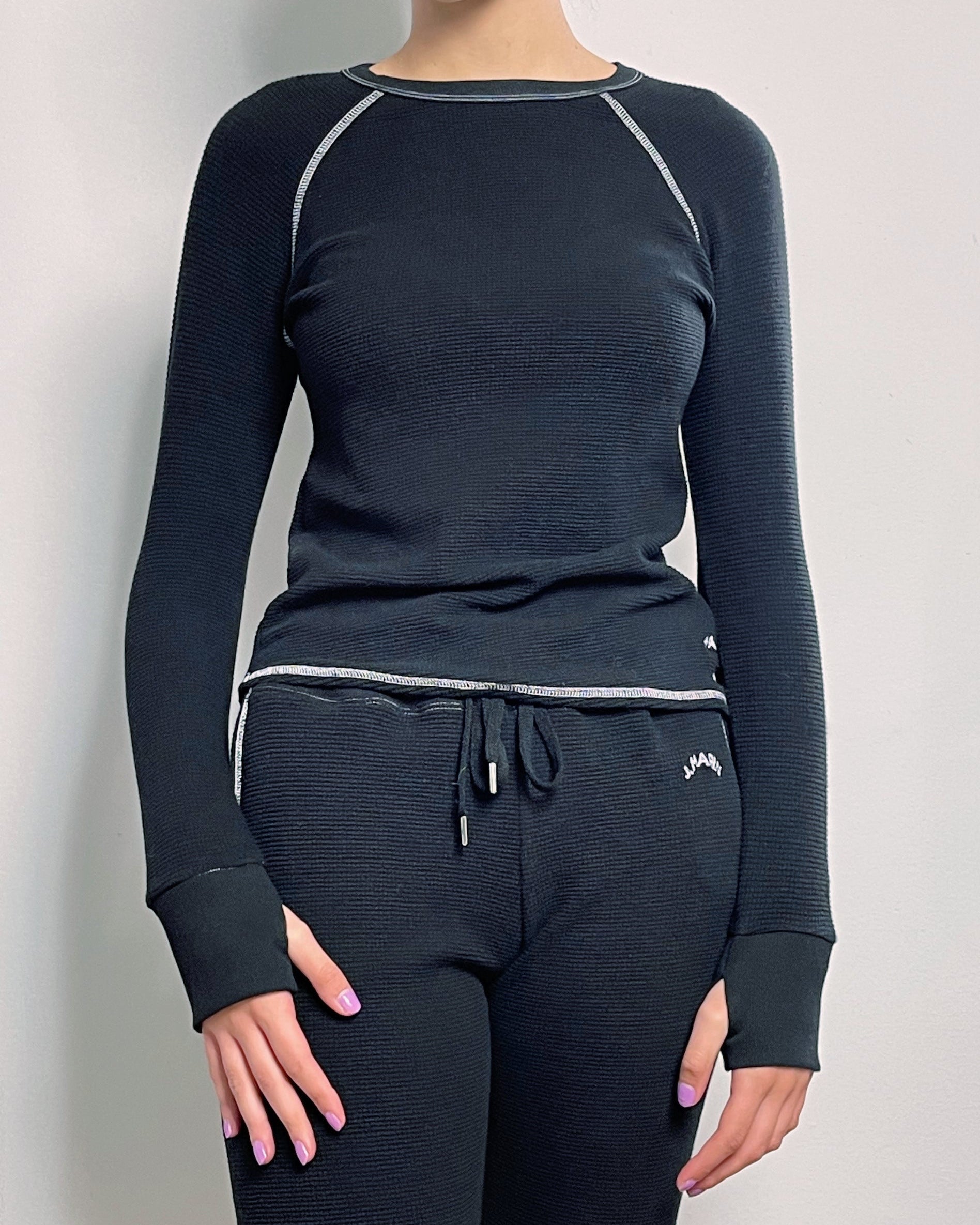 The Chalet Thermal Top | Black