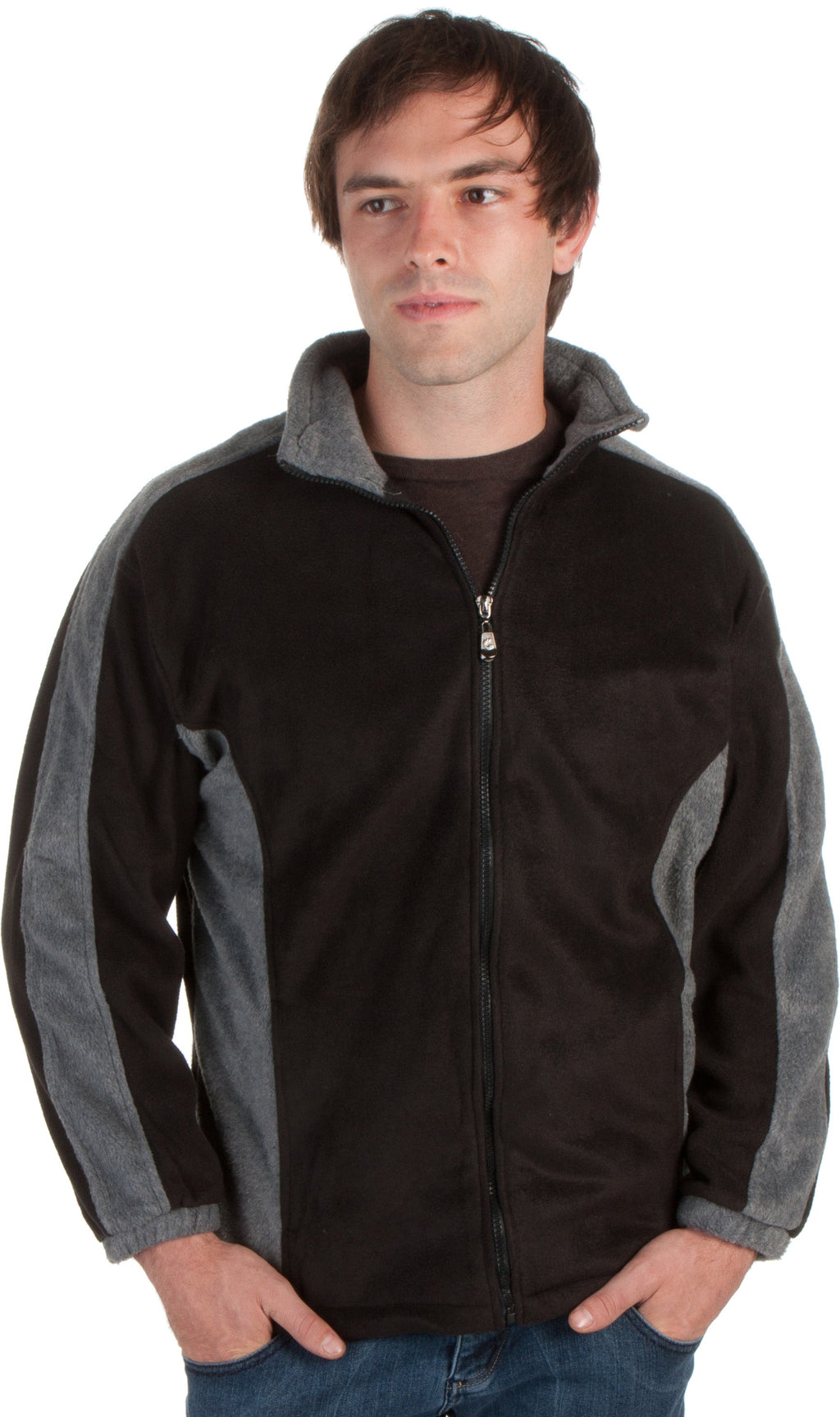 Men’s Two-Tone Anti-Pilling Performance Fleece Jacket