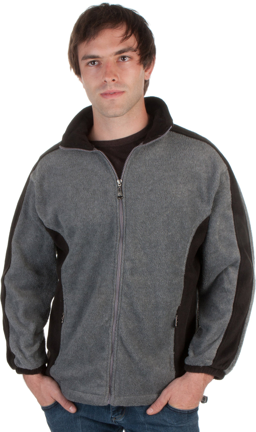 Men’s Two-Tone Anti-Pilling Performance Fleece Jacket
