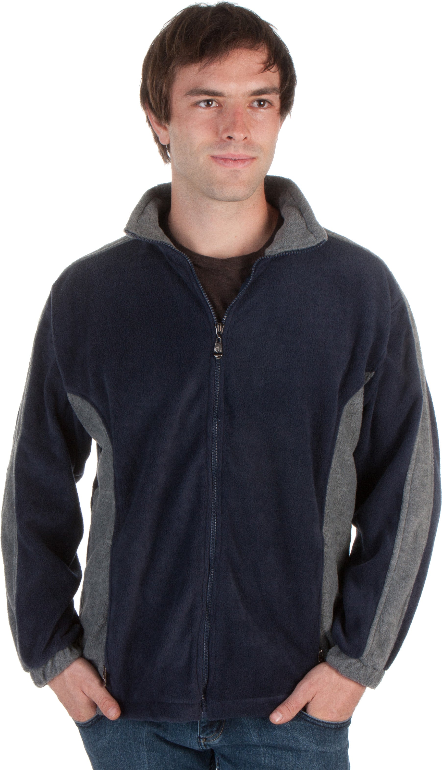 Men’s Two-Tone Anti-Pilling Performance Fleece Jacket