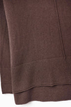 Oversized Roll Neck Sweater in Brown