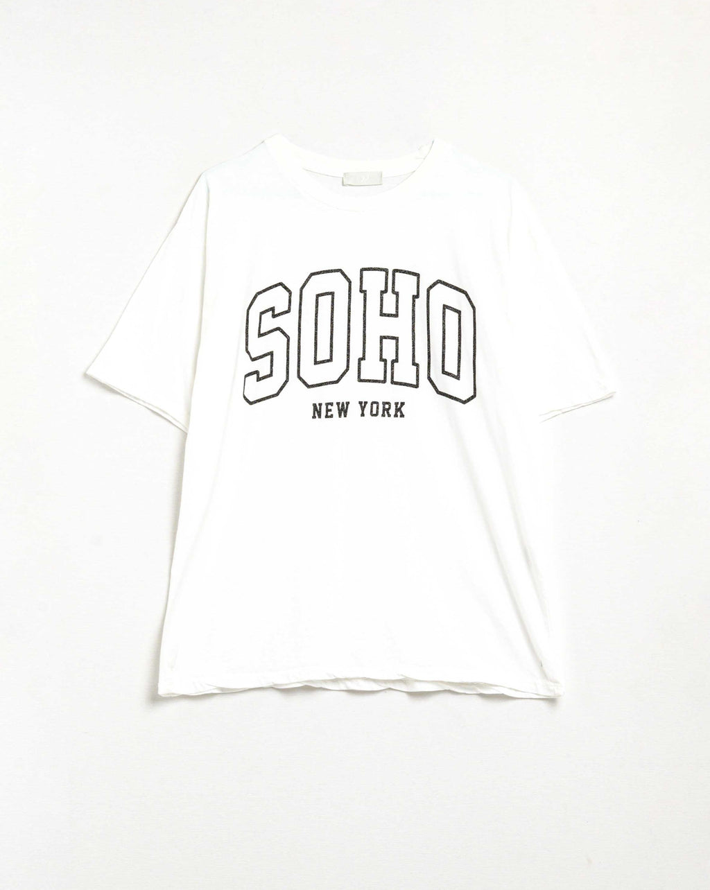 Oversized White T-Shirt with Soho New York at the Front