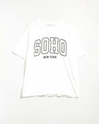 Oversized White T-Shirt with Soho New York at the Front