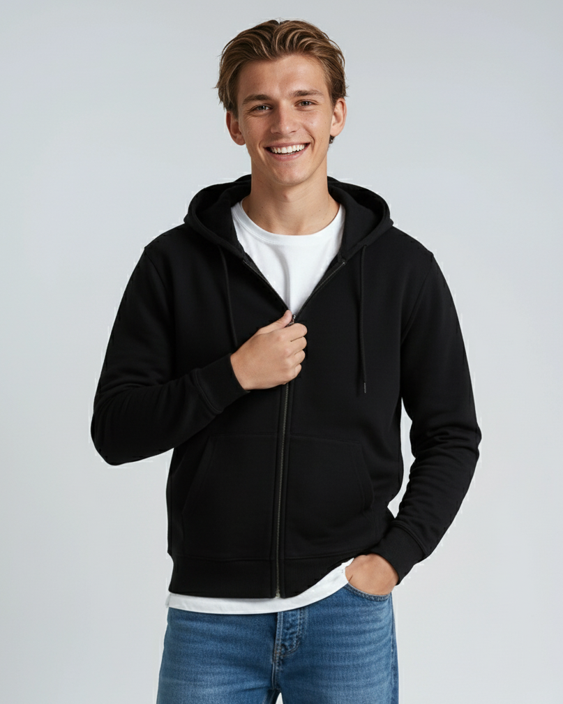 Basic Zip-Up Hoodie Midweight | P2008