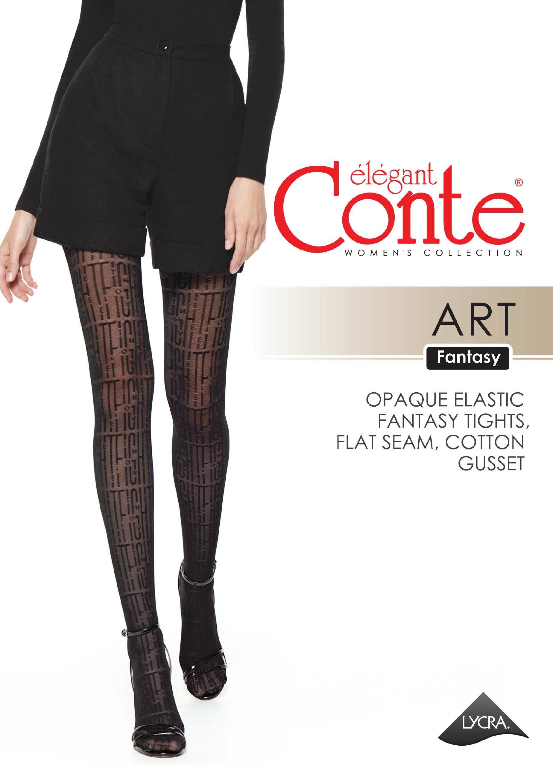 Fantasy Tights Conte Art | Letter Pattern