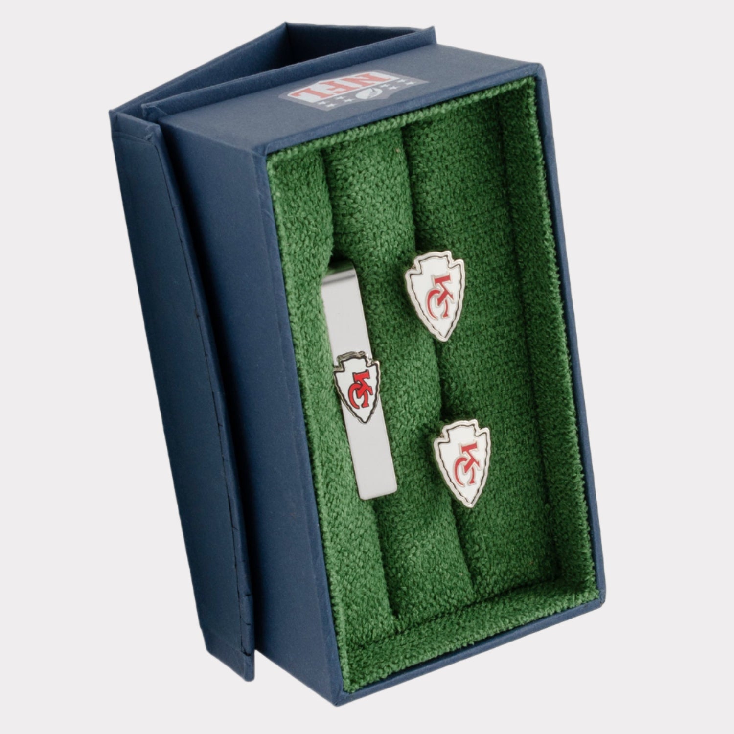 NFL Kansas City Chiefs Cufflinks and Tie Clip Gift Set