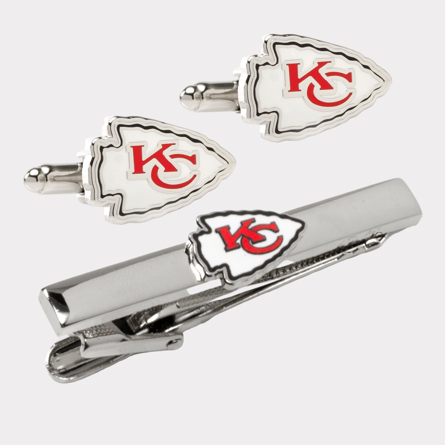 NFL Kansas City Chiefs Cufflinks and Tie Clip Gift Set