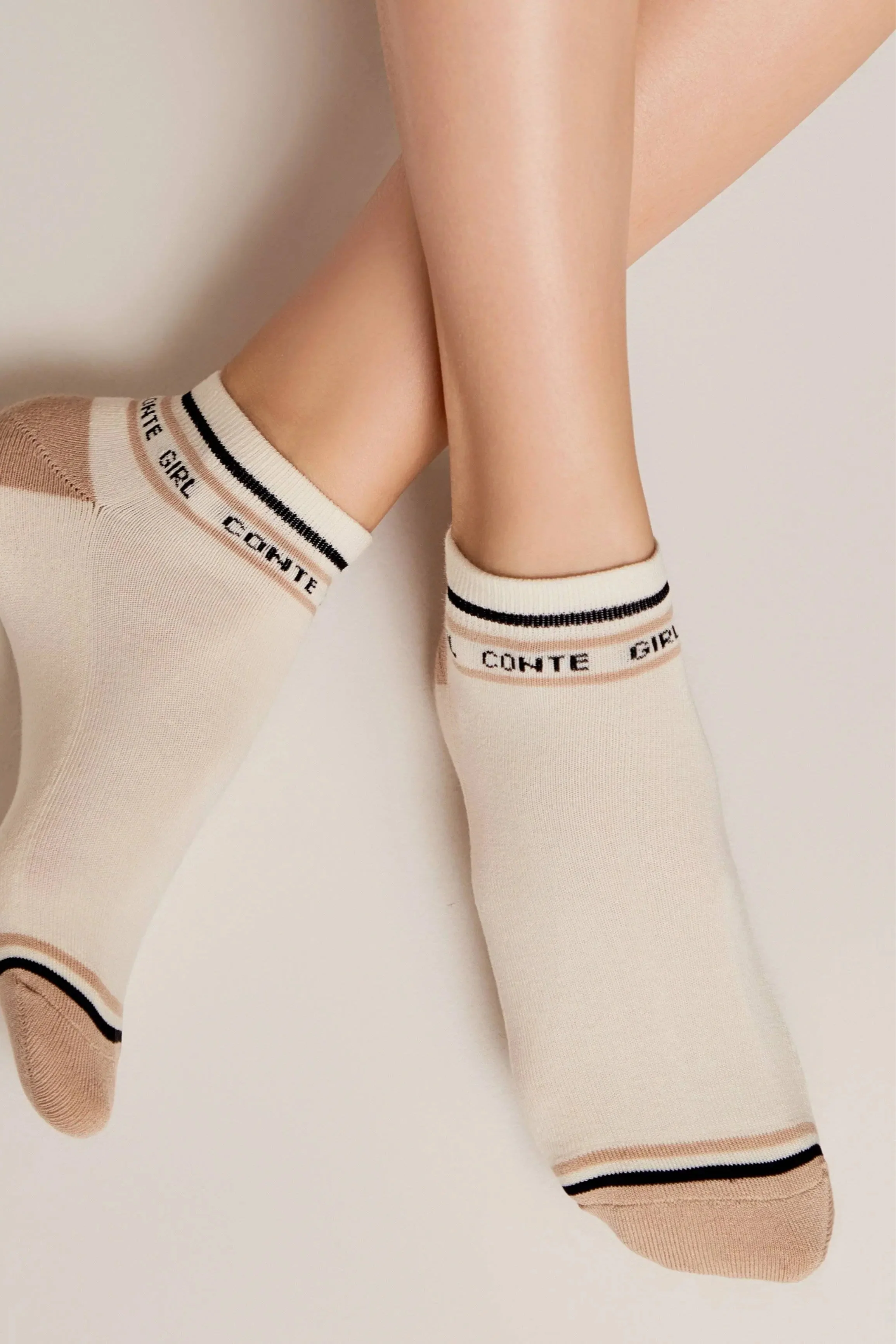 Cotton Ankle Socks Conte Active 572 | Terry Foot