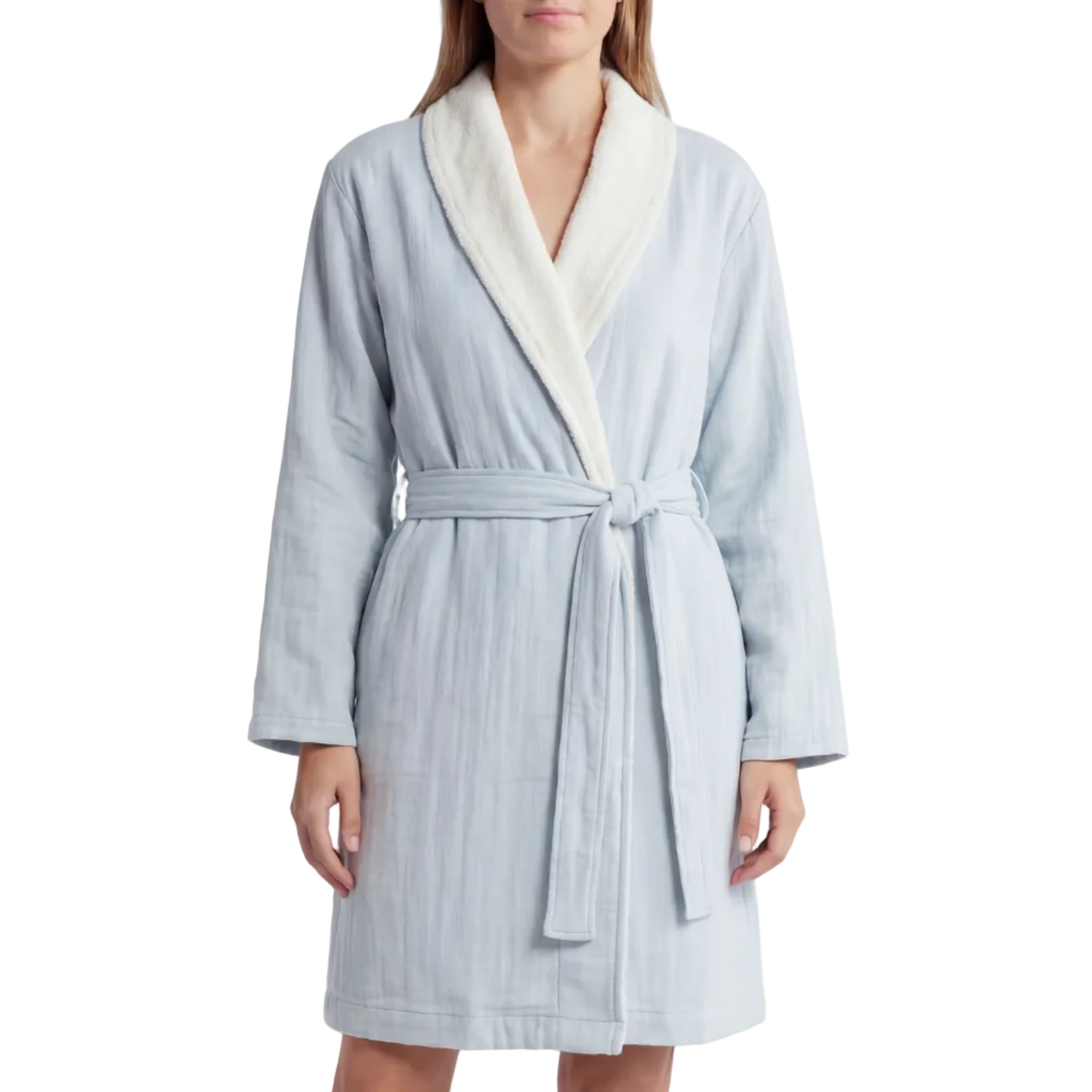 Soluna Double-Side Muslin/Terry Shawl Robe