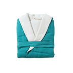 Soluna Double-Side Muslin/Terry Shawl Robe