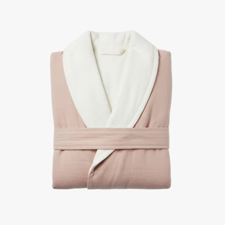 Soluna Double-Side Muslin/Terry Shawl Robe