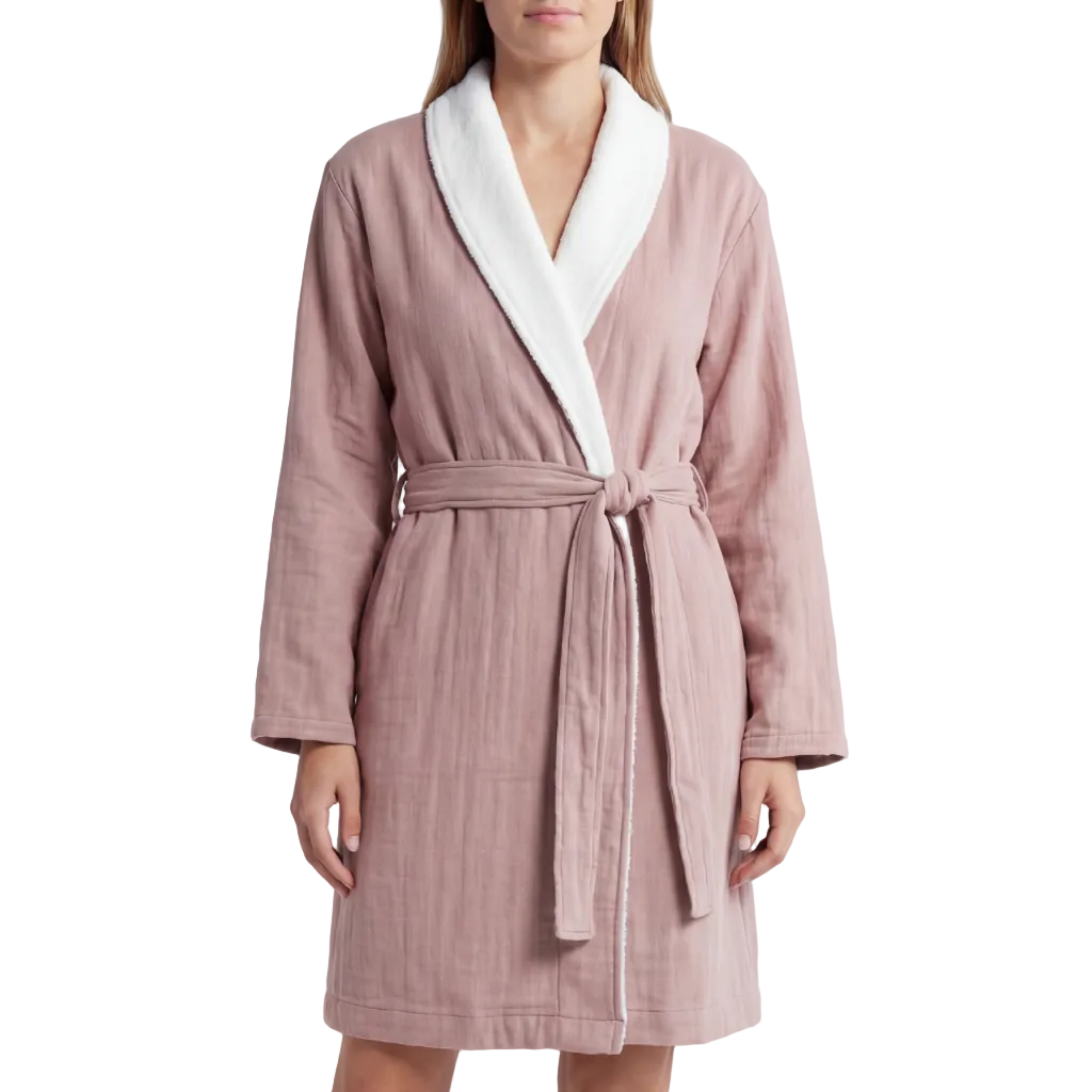 Soluna Double-Side Muslin/Terry Shawl Robe