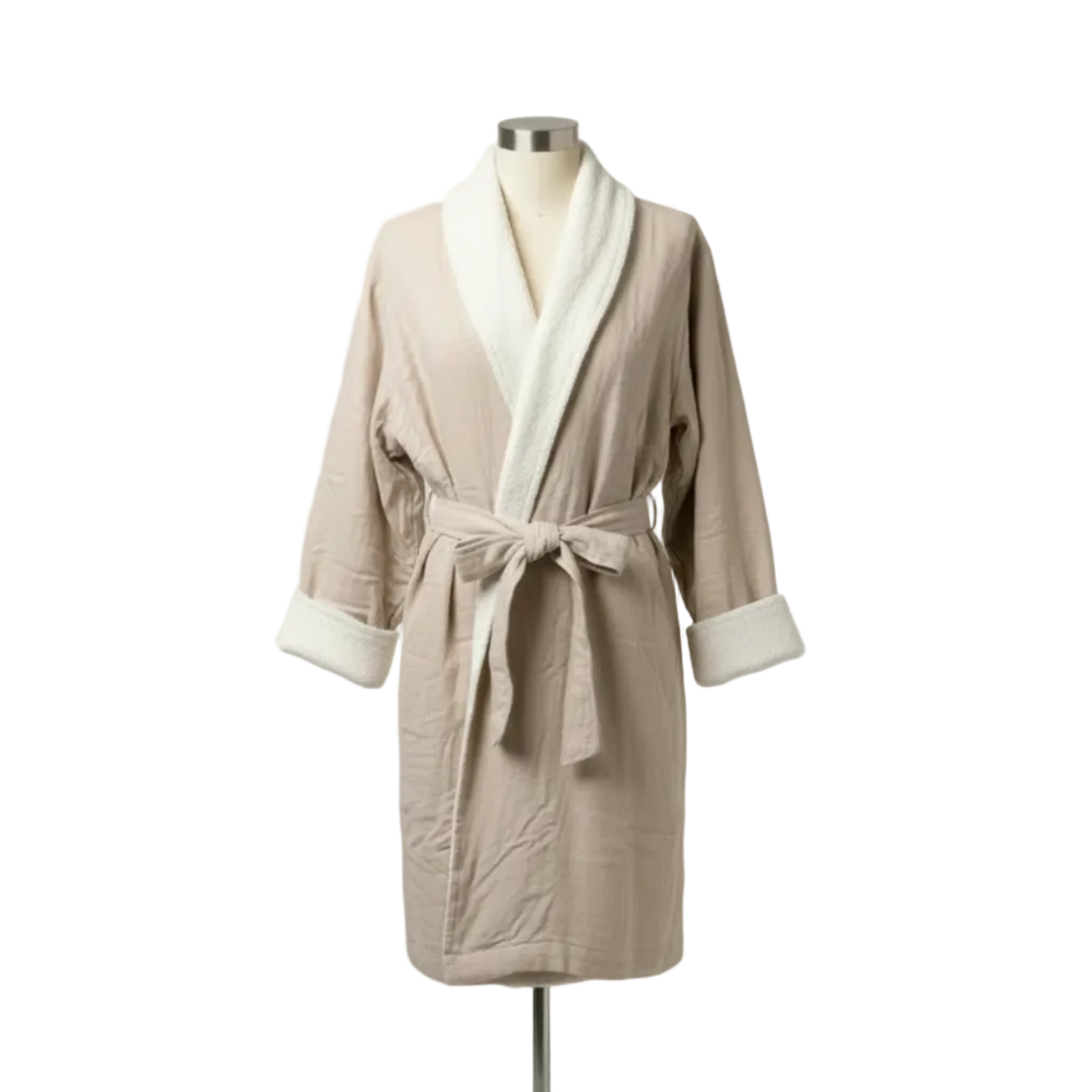 Soluna Double-Side Muslin/Terry Shawl Robe