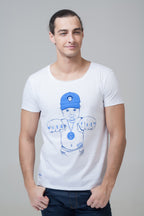 POPLINE Gunshot Short Sleeve Tee