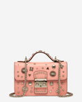 SUSU The Hollywood Leather Crossbody Bag | Pale Pink