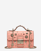 SUSU The Hollywood Leather Crossbody Bag | Pale Pink