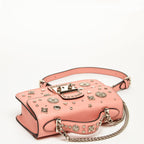 SUSU The Hollywood Leather Crossbody Bag | Pale Pink