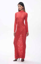 Passi Guipure Floral Lace Maxi Dress