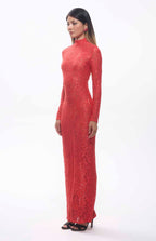 Passi Guipure Floral Lace Maxi Dress