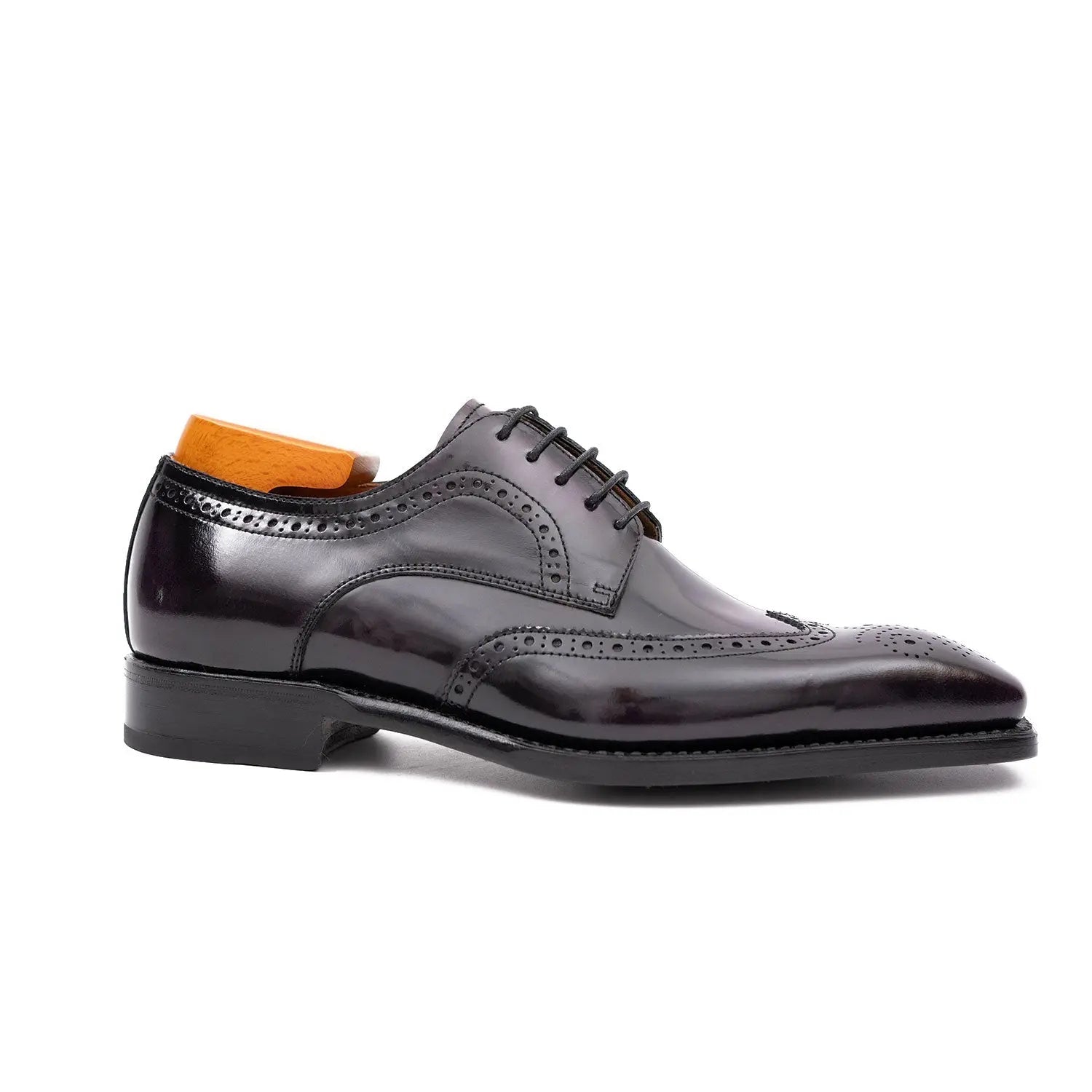 Patent Leather Goodyear Welt Dress Shoes | Purple