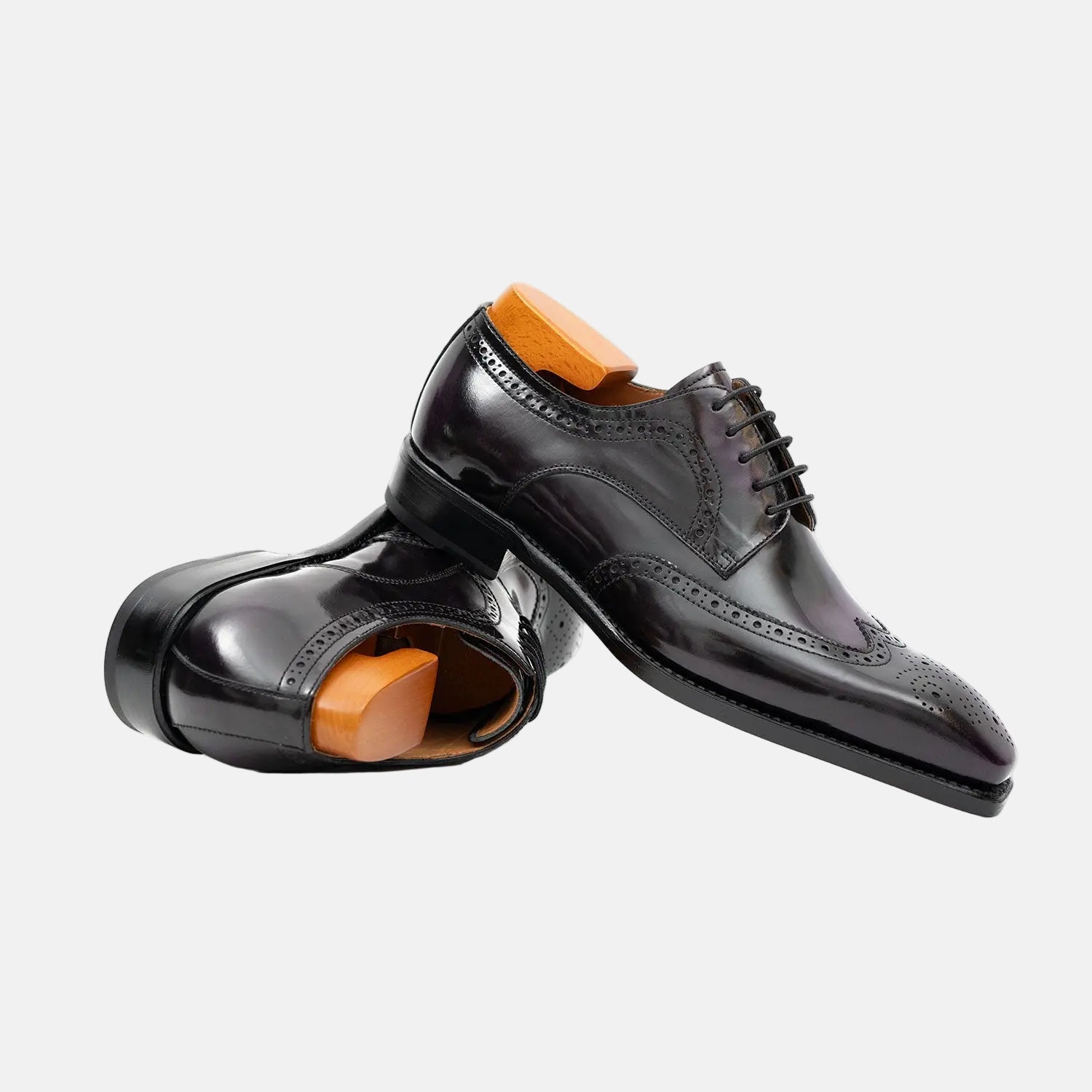 Patent Leather Goodyear Welt Dress Shoes | Purple