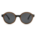 Pepe Iconic Round Wood Sunglasses
