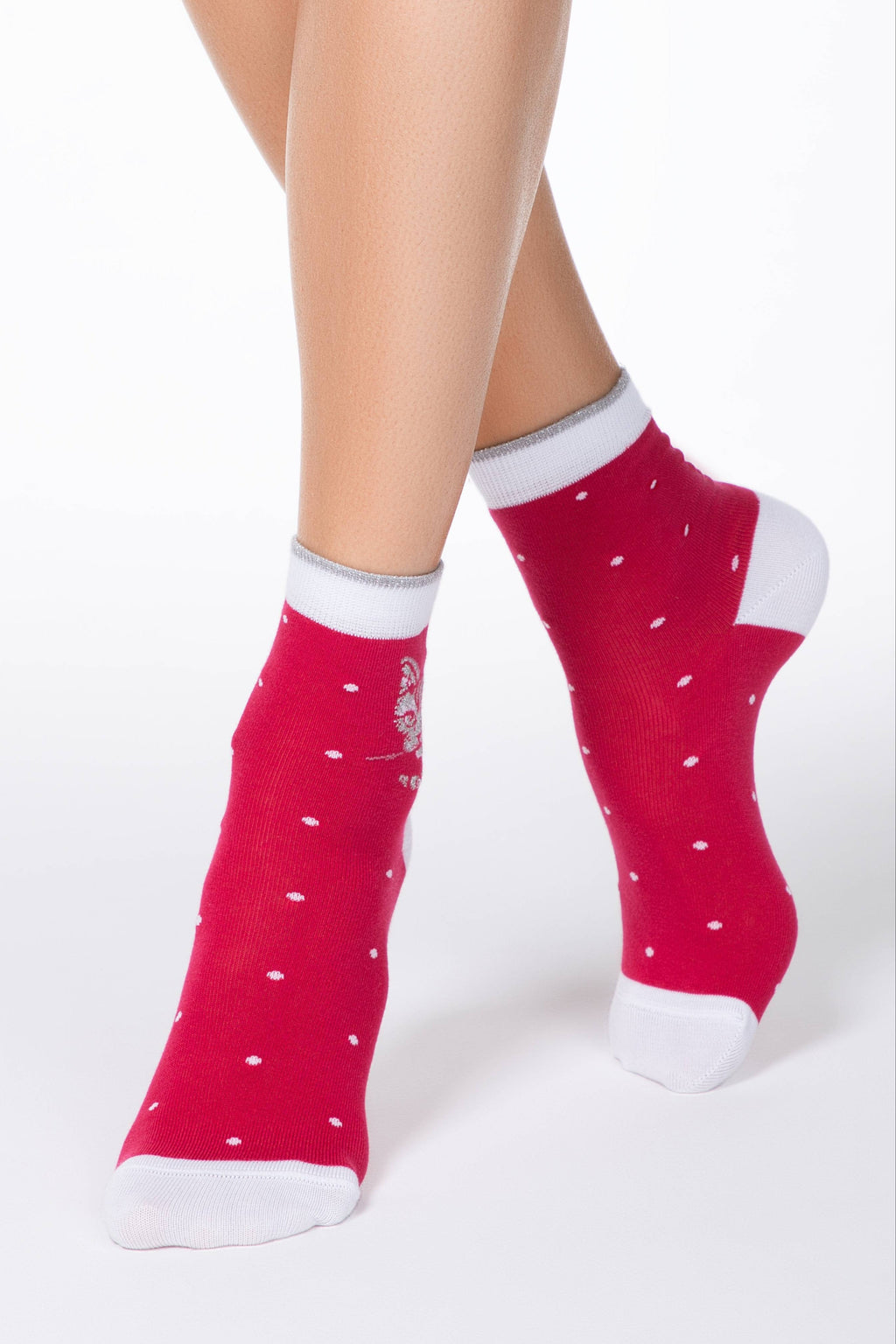 Conte Elegant Cotton Socks Lady Cat | 2 Pairs