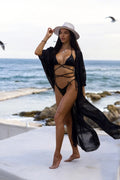 Key West Cover-Up Tunic (Long) 100% Silk Chiffon