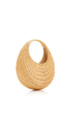 Coastal Circle Natural Straw Beach Bag