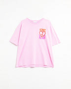 Pink T-Shirt with Love Is Air and Heart with Peace Logo