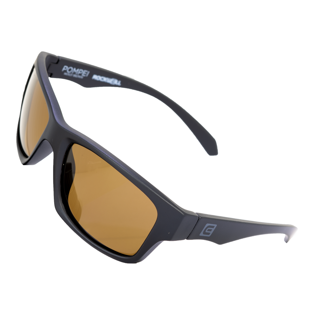 Pompei Floatable Sunglasses | Matte Black/Brown Polarized Hydro