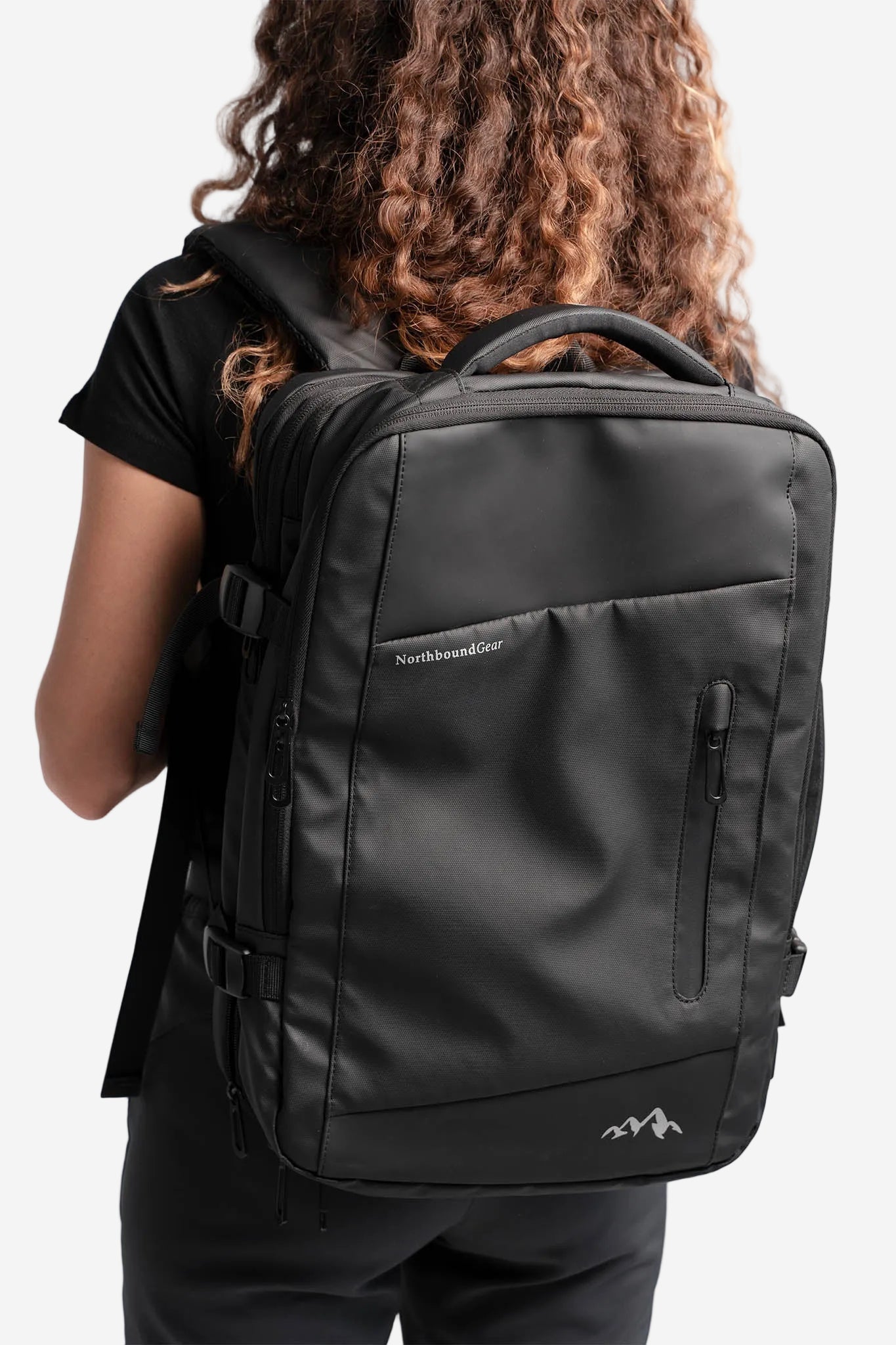 'Voyager' Expandable Backpack 26L/38L with Built-In Rain Coat